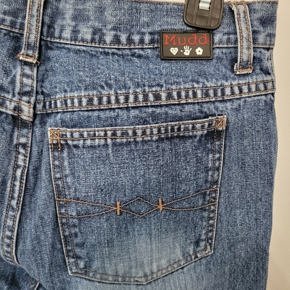 Mudd‎ Yo! Women's Vintage 90s Y2K Flare Bell Bottom Jeans, Size 11, Button Fly - Picture 9 of 11